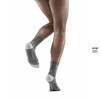 Damskie skarpety kompresyjne sportowe CEP Ultralight krótkie szare