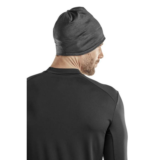 Sportowa czapka zimowa do biegania CEP unisex czarna
