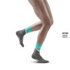Damskie skarpety kompresyjne sportowe CEP Chevron krótkie miętowe