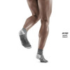 Męskie skarpety kompresyjne sportowe CEP Ultralight low-cut szare