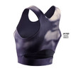 Damski  Crop Top sportowy do biegania CEP limitowana kolekcja Bloom niebieski