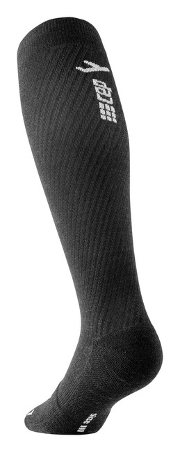 Damskie skarpety kompresyjne sportowe wysokie CEP Flight czarne