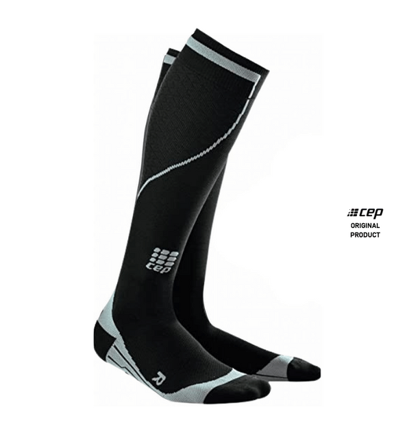 Damskie skarpety kompresyjne sportowe CEP Wintersport wysokie różowe