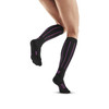Damskie skarpety kompresyjne sportowe CEP Pinstripe wysokie czarne - edycja limitowana