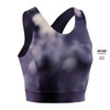 Damski  Crop Top sportowy do biegania CEP limitowana kolekcja Bloom niebieski