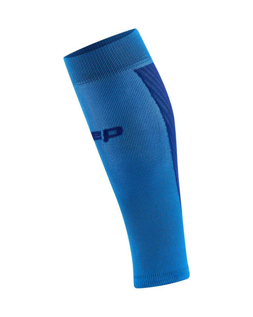 Damskie opaski kompresyjne na łydki sportowe CEP Core Run Ultralight niebieskie