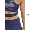 Damski  Crop Top sportowy do biegania CEP limitowana kolekcja Bloom niebieski