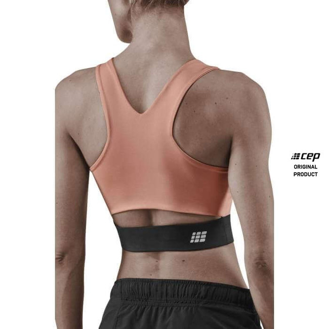Damski sportowy Crop Top treningowy CEP różowy