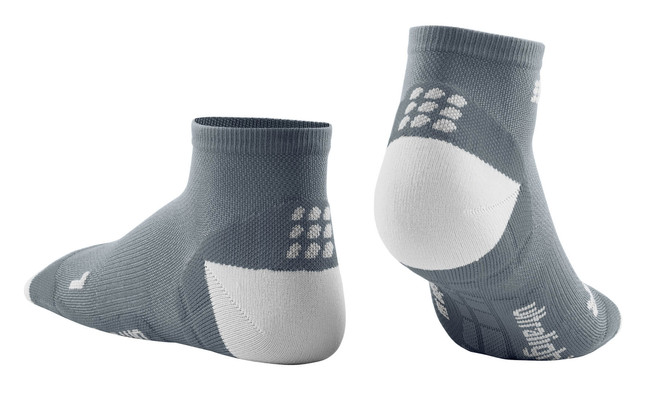 Damskie skarpety kompresyjne sportowe CEP Ultralight low-cut szare