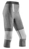 Damskie zimowe legginsy sportowe 3/4 nogawki CEP szare 