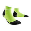 Damskie skarpety kompresyjne sportowe CEP Ultralight low-cut limonkowe