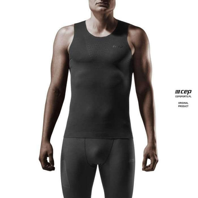 Męski Tank Top sportowy do biegania CEP Ultralight czarny