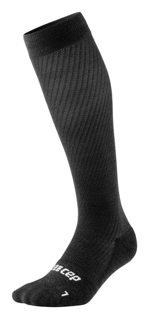 Damskie skarpety kompresyjne sportowe wysokie CEP Flight czarne