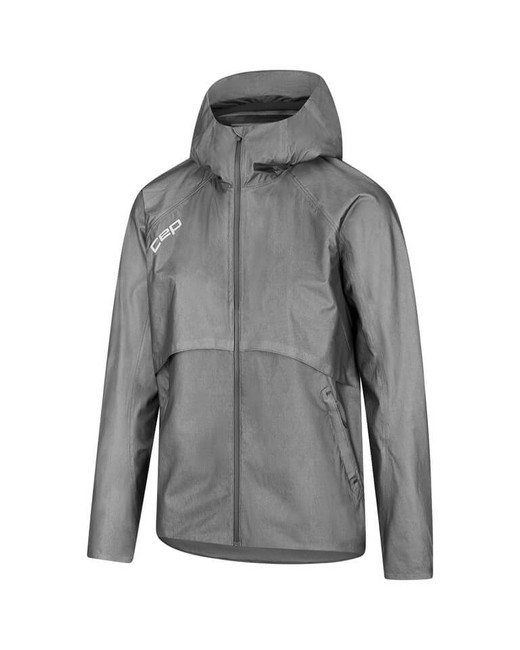 Damska kurtka sportowa do biegania przeciwdeszczowa Pro Run 3L szara CEP