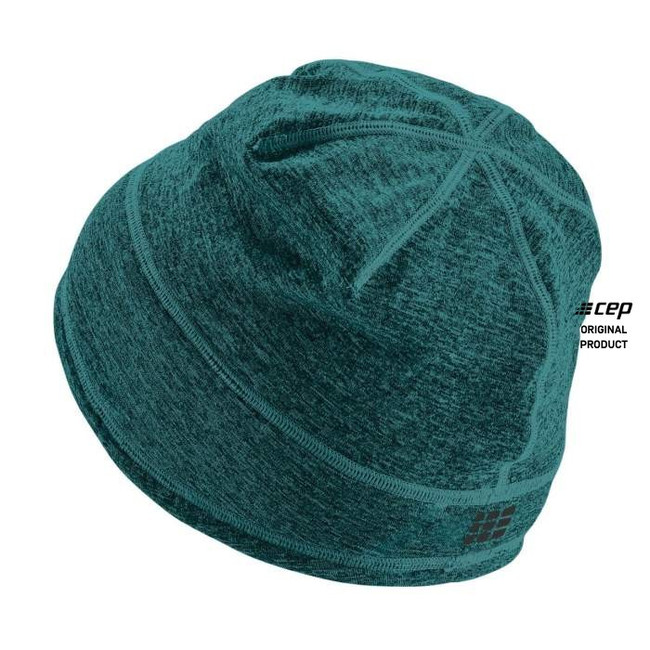 Sportowa czapka zimowa do biegania CEP unisex zielona