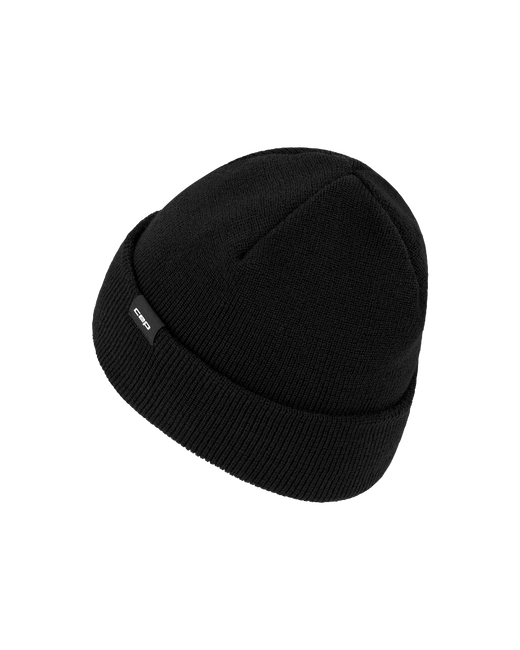 Ciepła czapka beanie z wełną merino Core Run CEP czarna
