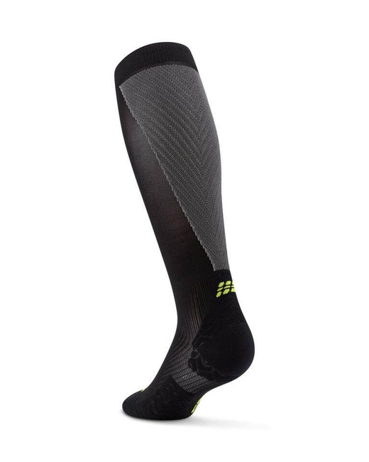 Damskie długie skarpety kompresyjne sportowe CEP Core Run Ultralight czarne