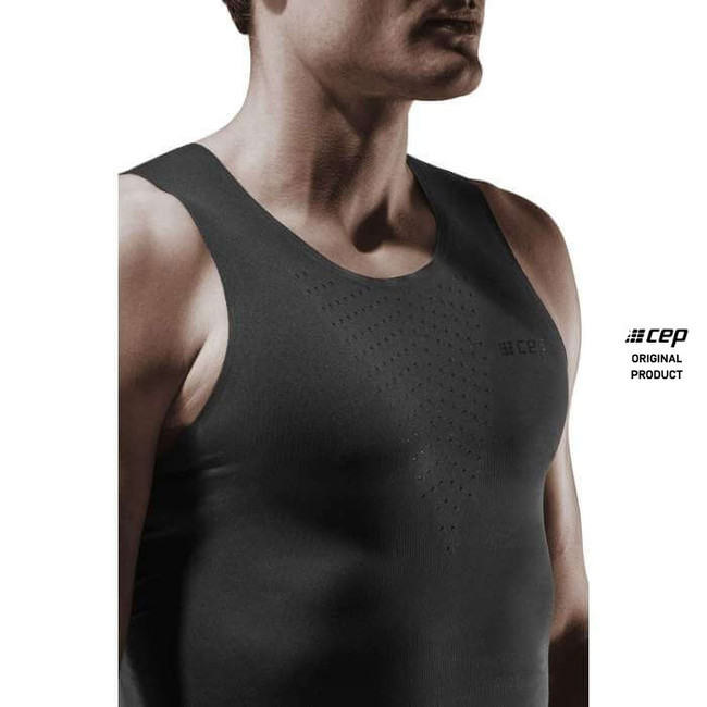 Męski Tank Top sportowy do biegania CEP Ultralight czarny