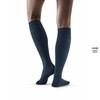 Damskie skarpety kompresyjne biznesowe CEP wysokie granatowe