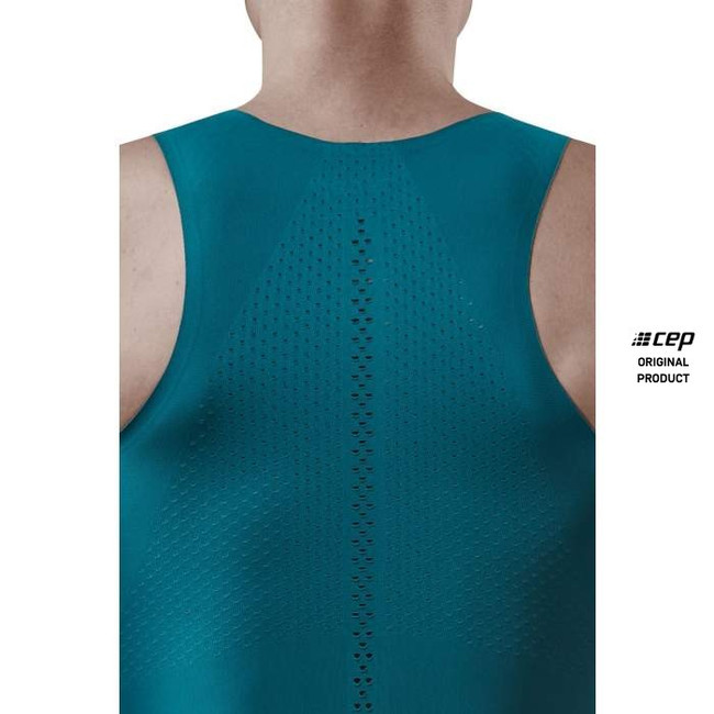 Męski Tank Top sportowy do biegania CEP Ultralight niebieski
