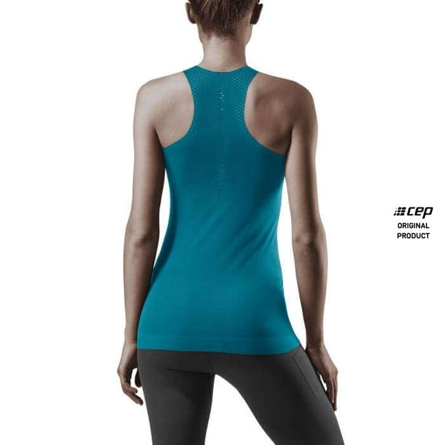 Damski Tank Top sportowy do biegania CEP Ultralight niebieski