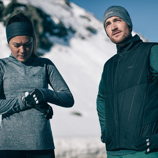 Sportowe rękawiczki zimowe CEP Winter Run unisex