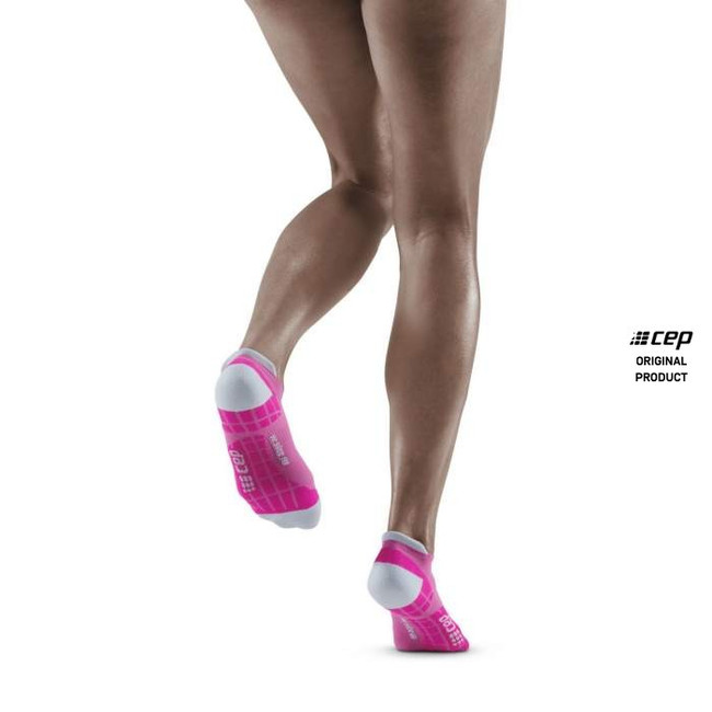 Damskie skarpety kompresyjne sportowe CEP Ultralight stopki różowe