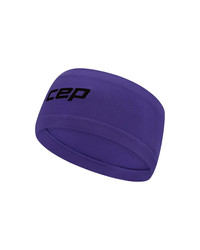 Lekka sportowa opaska na głowę do biegania unisex fioletowa Core Run CEP