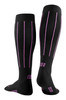 Damskie skarpety kompresyjne sportowe CEP Pinstripe wysokie czarne - edycja limitowana