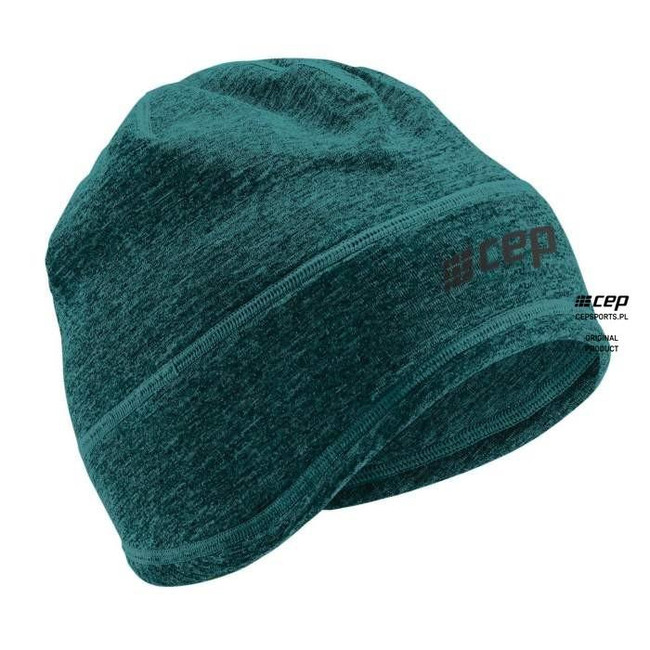 Sportowa czapka zimowa do biegania CEP unisex zielona