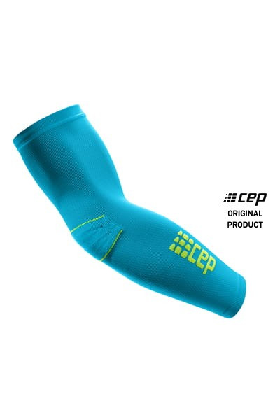 Opaski kompresyjne na przedramiona CEP rękawy unisex niebieskie