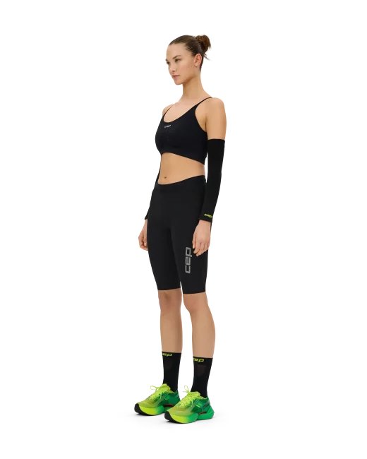 Opaski kompresyjne na ramiona rękawki biegowe unisex Core Run Ultralight CEP czarne