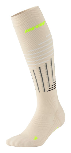 Damskie skarpety kompresyjne sportowe CEP The Run Limited 2024 wysokie beżowe