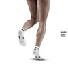 Damskie skarpety kompresyjne sportowe CEP The Run 4.0 low-cut białe