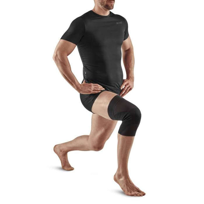 Opaska kompresyjna na staw kolanowy Mid Support Compression CEP unisex czarna