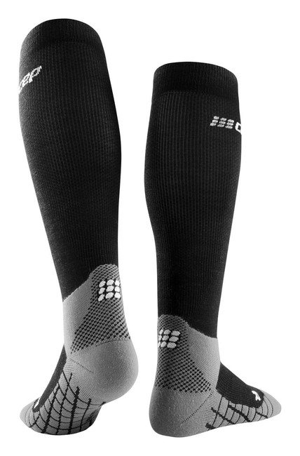 Męskie skarpety kompresyjne trekkingowe Hiking Light Merino CEP czarne