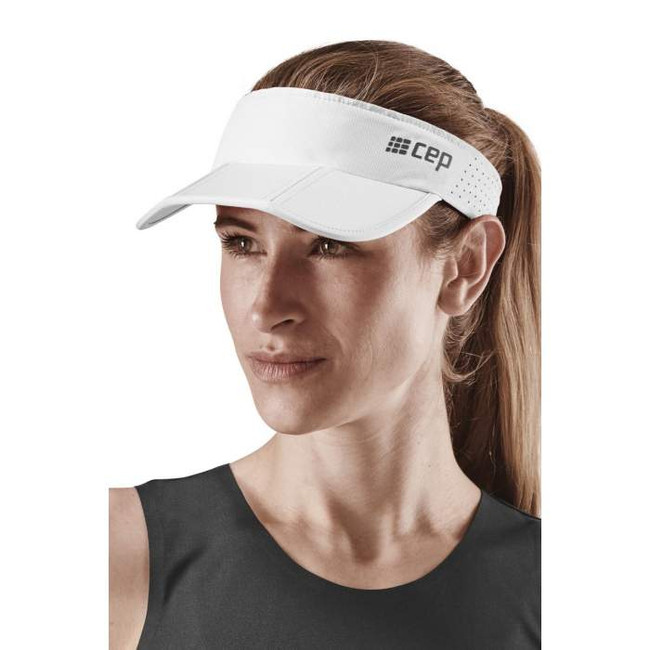 Sportowy daszek do biegania CEP unisex biały