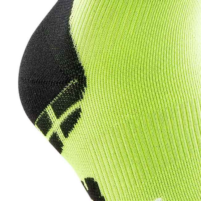 Męskie skarpety kompresyjne sportowe CEP Ultralight wysokie limonkowe