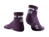 Damskie skarpety kompresyjne sportowe CEP The Run 4.0 low-cut fioletowe