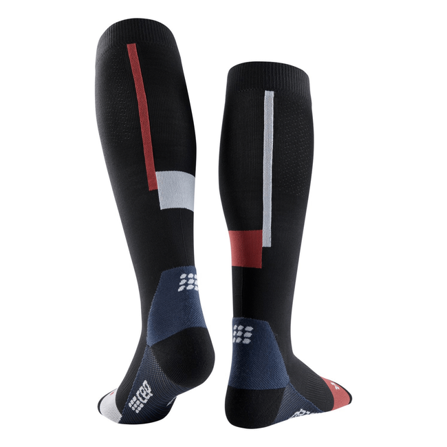 Damskie skarpety kompresyjne sportowe CEP The Run Limited wysokie czarne - limitowana kolekcja