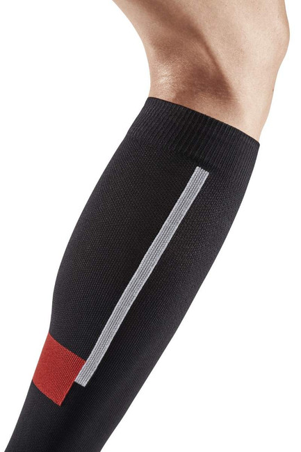 Damskie skarpety kompresyjne sportowe CEP The Run Limited wysokie czarne - limitowana kolekcja