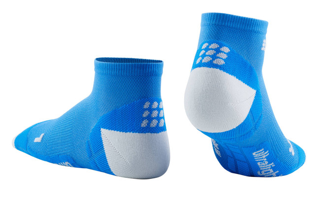 Damskie skarpety kompresyjne sportowe CEP Ultralight low-cut niebieskie
