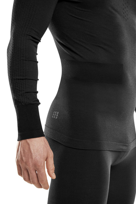 Męska koszulka sportowa z wełną Merino CEP czarna