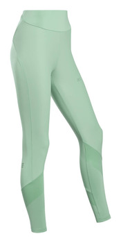 Damskie długie legginsy sportowe CEP zimowe miętowe