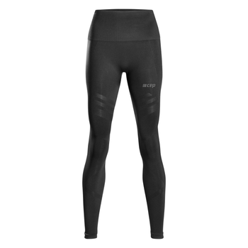 Damskie długie spodnie bezszwowe regeneracyjne CEP Recovery czarne 