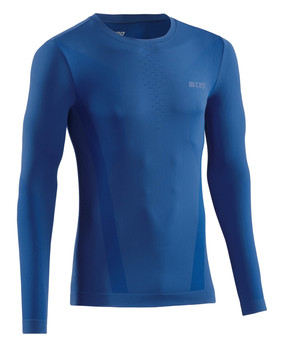 Męska koszulka sportowa z długim rękawem CEP Cold Weather Base niebieska